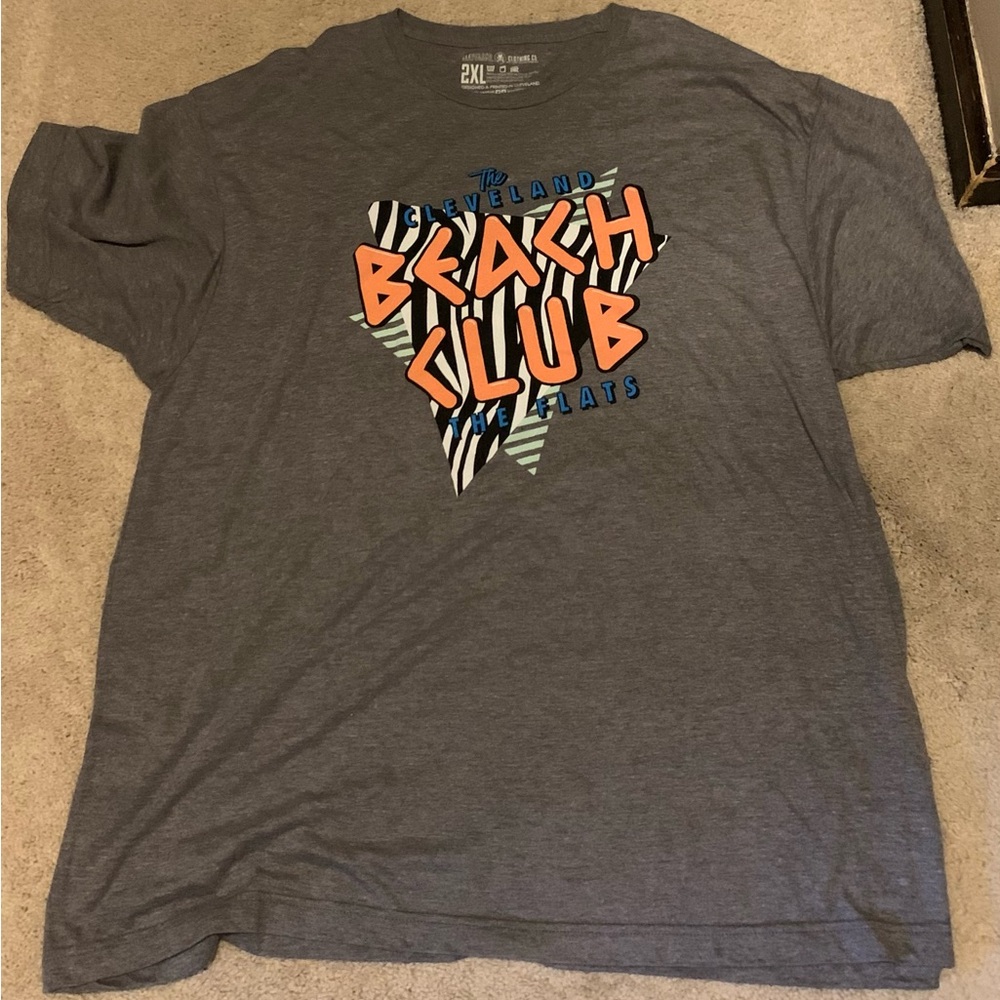 Cleveland Beach Club Gray T-Shirt XXL